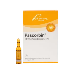 Fiole cu solutie injectabila Pascorbin 10 x 5 ml - vitamina C